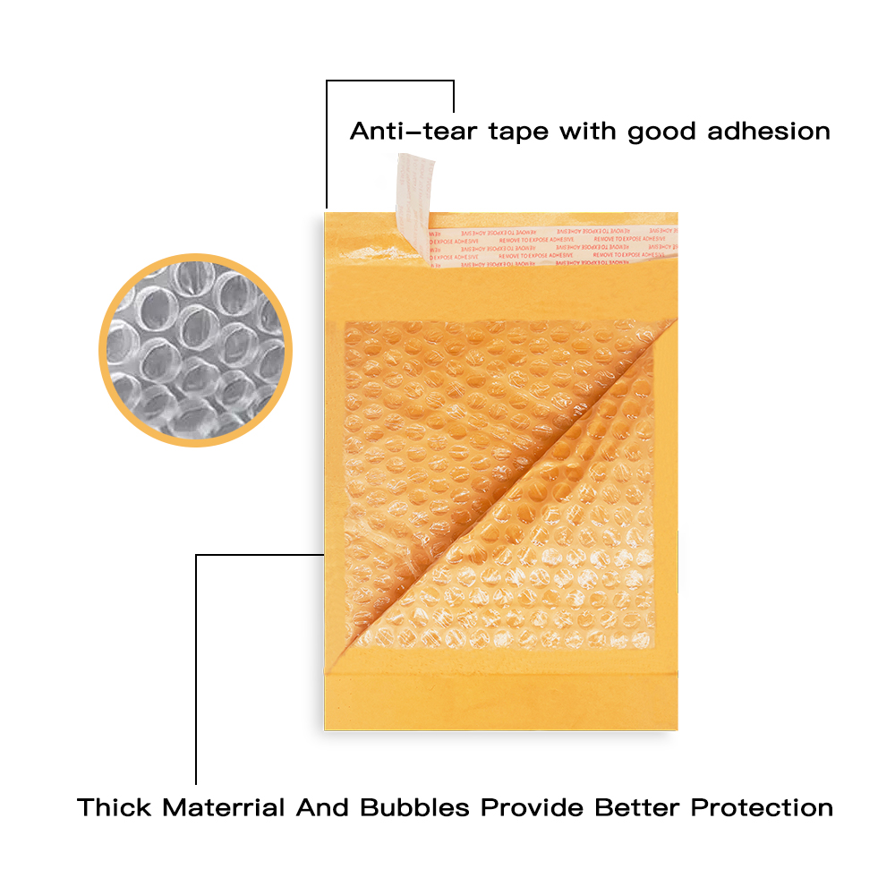 Bubble Mailers 03 Kraft Golden Bubble Mailers